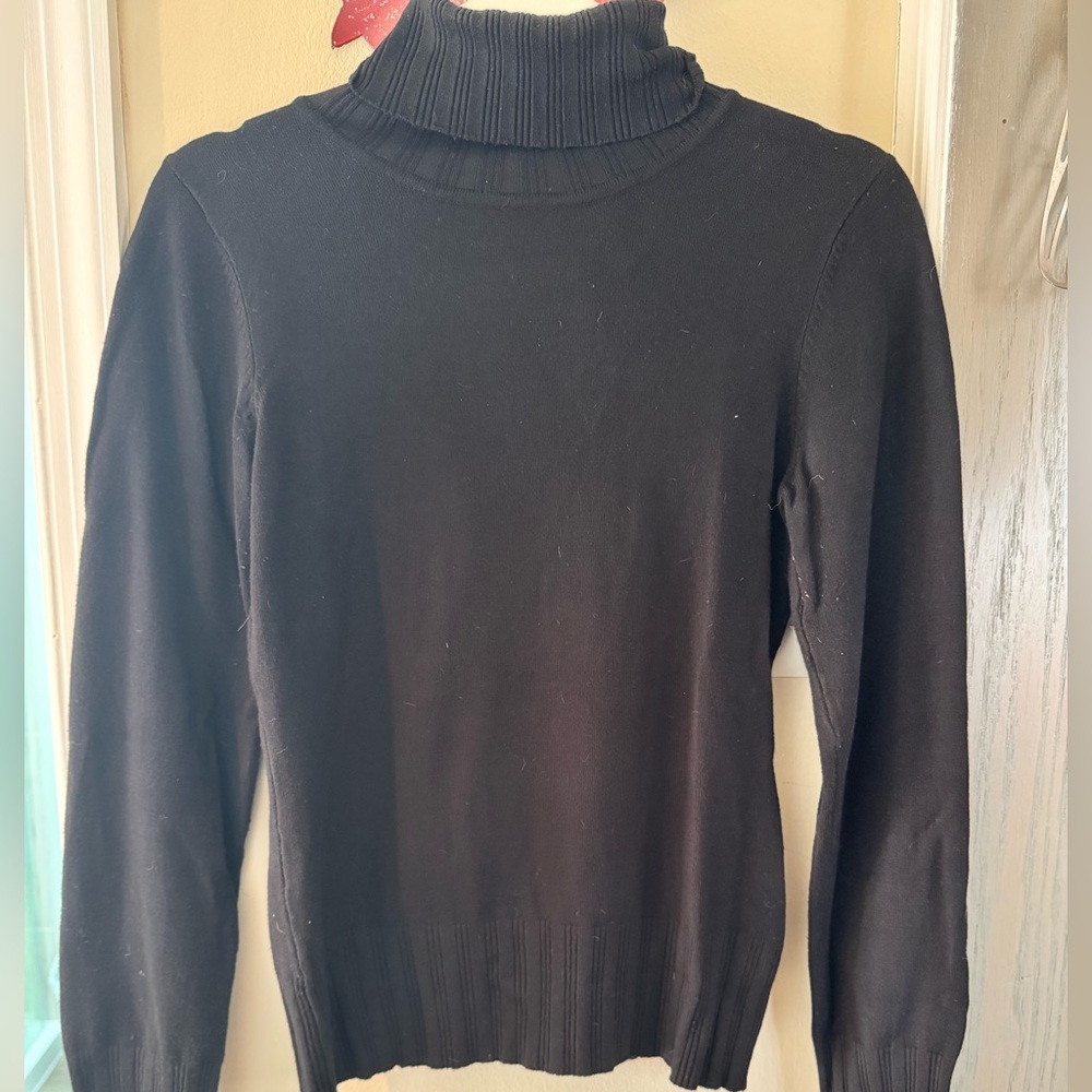 Black Turtleneck Sweater